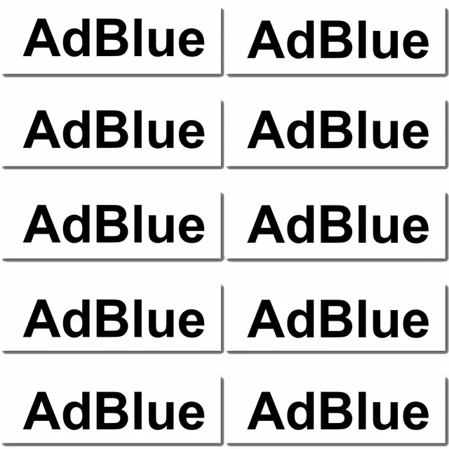 10 STÜCK ADBLUE Aufkleber Sticker Auto Hinweis Tank Tankdeckel ...