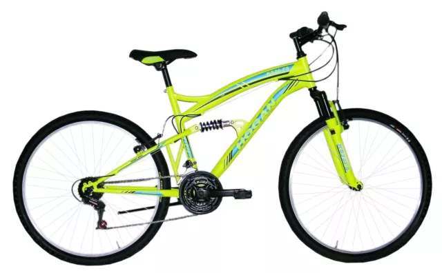 Bici 24 MTB Hogan FULL biammortizzata 18 velocità giallo per bambino ragazzo