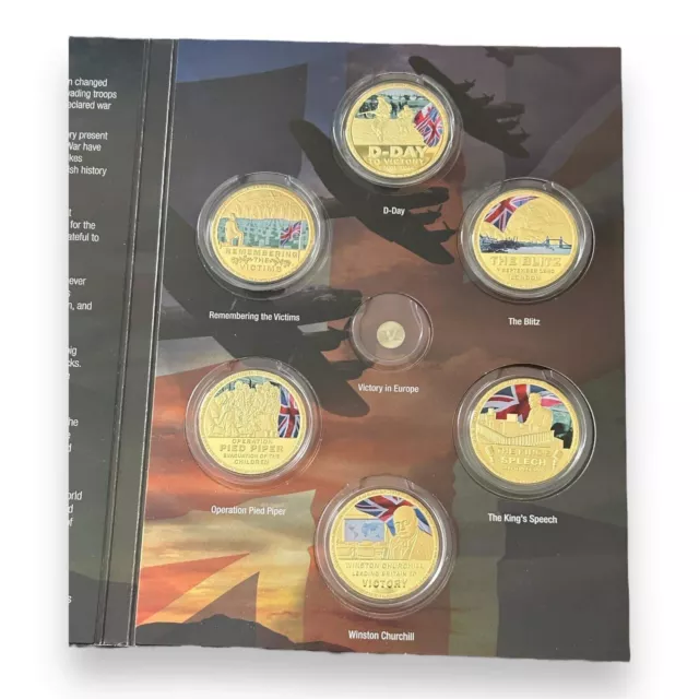 REMEMBERING WWLL WORLD War 2 1939 1945 Commemorative Coin Set £79 99 REMEMBERING WWLL WORLD War 2 1939 1945 Commemorative Coin Set £79 99