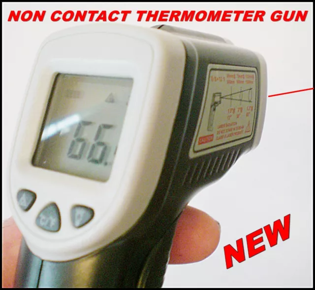 Temperature Gun Thermometer Laser Infrared Non Contact Heat Sensor Tool Thermal