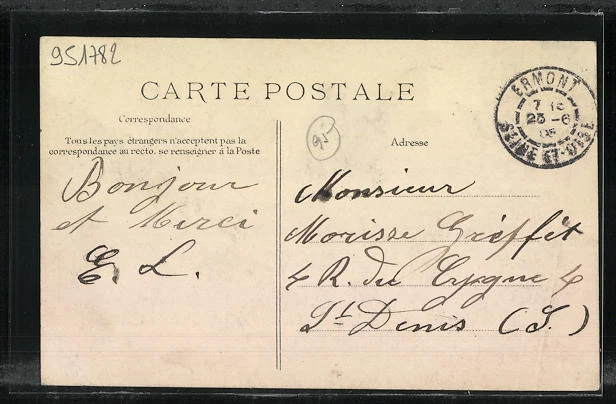 CPA Ermont, Rue de la Gare, vue partielle 2