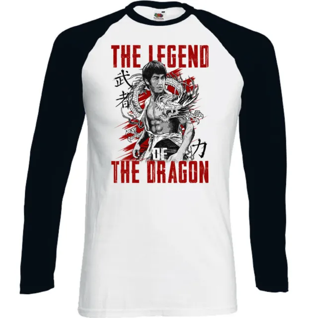 T-shirt uomo arti marziali Legend of the Dragon MMA allenamento top palestra