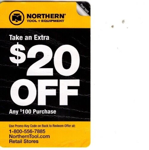 NORTHERN TOOL & Equipment 20 off 100 Expires 8/17/2023 2.00 PicClick