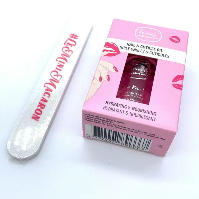 Aceite de uñas y cutículas Le Mini Macaron 10 ml + tablero de uñas - nuevo y en caja / sellado 2