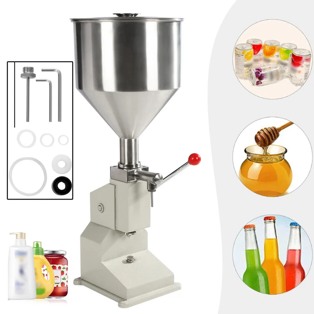 Liquid Filling Machine 5-50ml Manual Cosmetic Filler Cream Paste Bottle Filler