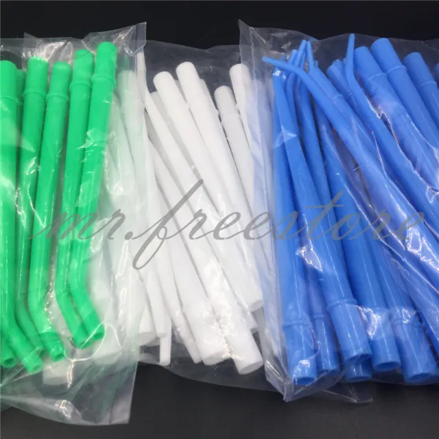 100 PCS DENTAL SURGICAL ASPIRATOR TIPS Disposable Saliva Ejector Suction Tube
