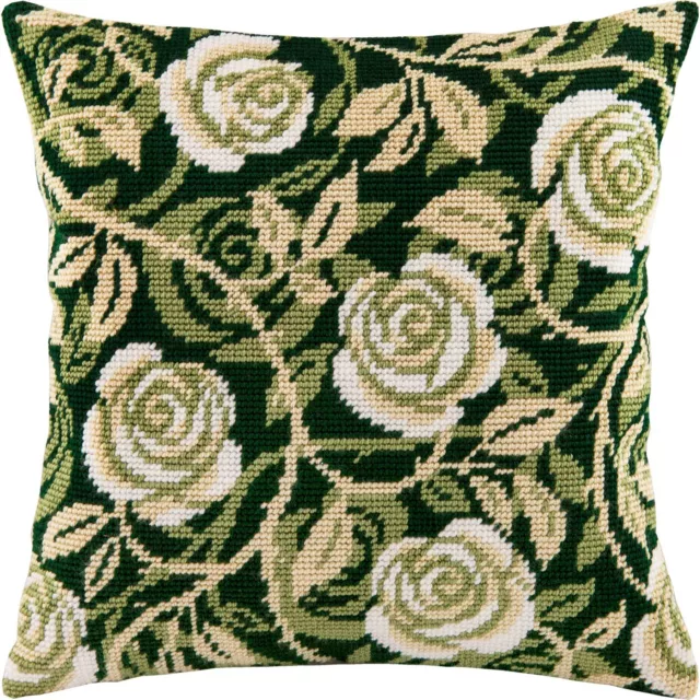 "ROSE RIZOS"" funda de almohada vintage con aguja/tapiz hágalo usted mismo kit de bordado