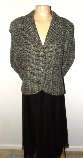 Awesome & Chic Coldwater Creek Gray Tweed Blazer Size P14   Career or Social