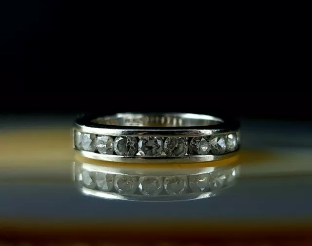 Ring Silber 925 Zirkonia Eternity Vorsteckring 17,2 mm