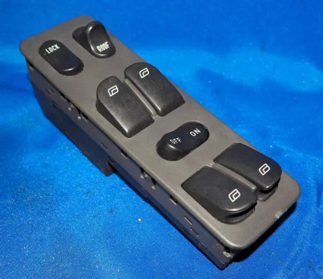 1999-2003 Saab 9-3 Convertible Driver Master Window & Soft Top Switch Panel OEM