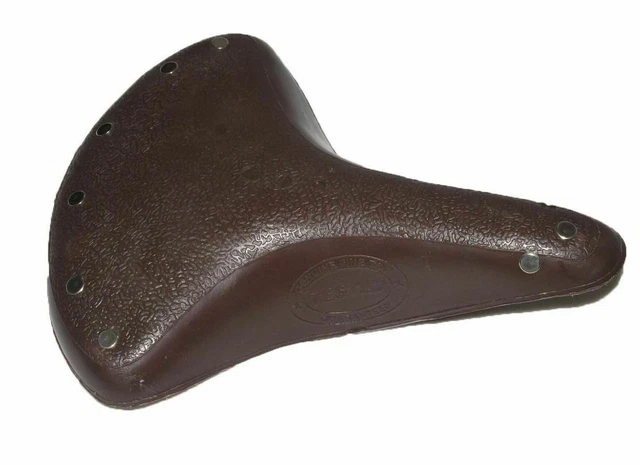 Acier Marron Plastique Selle Vintage Vélo Cyclisme Siège