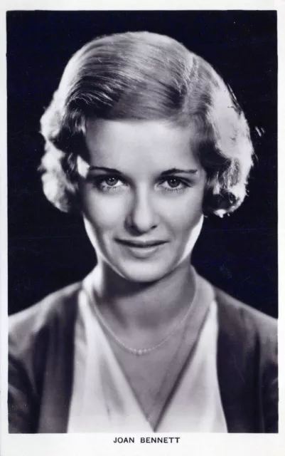 Joan Bennett Real Photo Postcard rppc - American Film, Stage And TV Actress