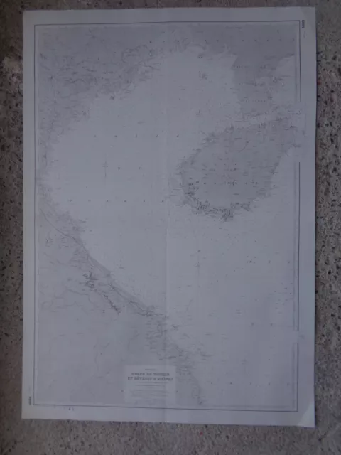 CARTE MARINE / Golfe du Tonkin et détroit d'Haïnan  Indochine 1947-1987