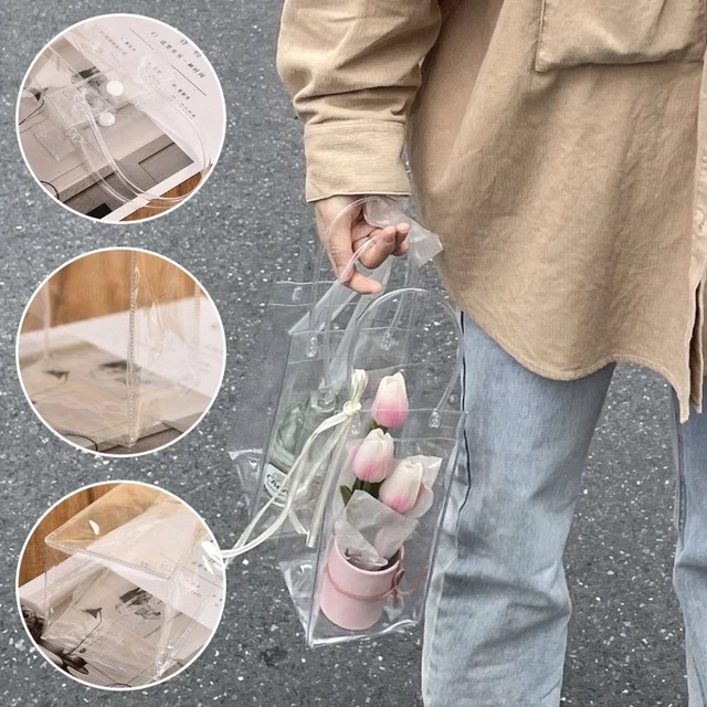 Clair Transparent Sac Plastique Sac de bouteille de PVC  Bouteille Themos