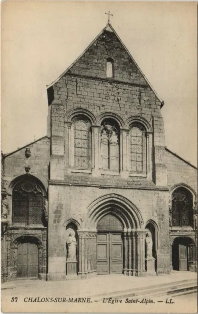 CPA CHALONS-sur-MARNE L'Église St-Alpin (125967)
