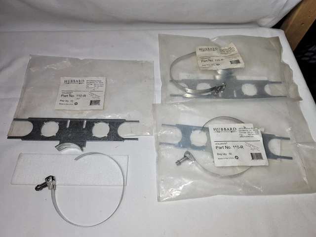 Lot 3, HOLDRITE 110-R Galvanized Pipe-on-pipe Bracket W. Keyed Holes