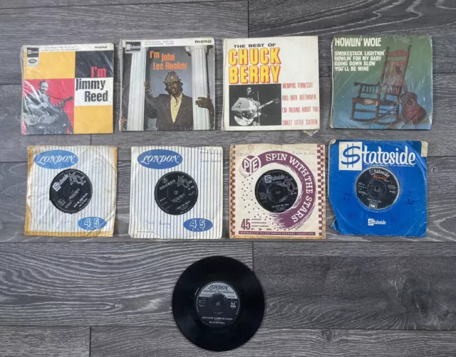 9x7” Records 4 Eps Howlin Wolf, John Lee Hooker, Jimmy Reed, Yardbirds Stateside