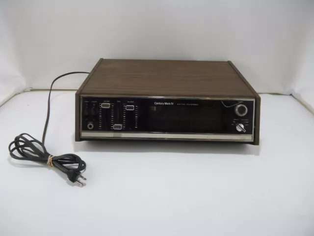 VINTAGE Century Mark IV 4358C AM FM Radio Solid State Stereo Receiver Wood Grain