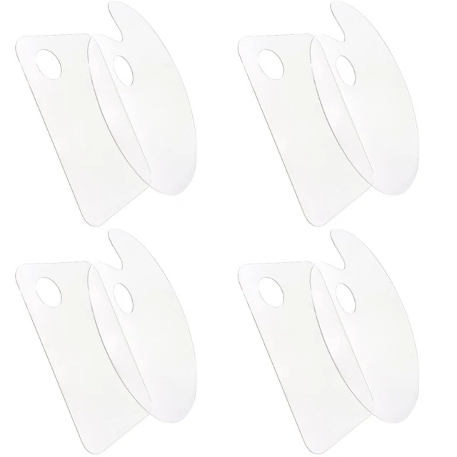 PATIKIL Tavolozza Per Pittura In Legno 9x12: Set Da 3 Palette Con Foro Per Il Pollice, Ideali Per Acquerello E Olio. - 4
