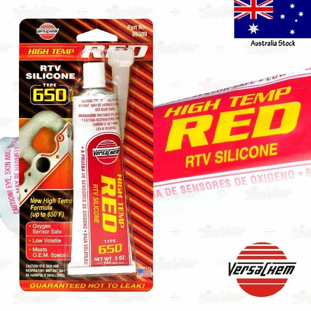 VERSACHEM HIGH TEMP RED Silicone Sealant Engine Transmission Pans