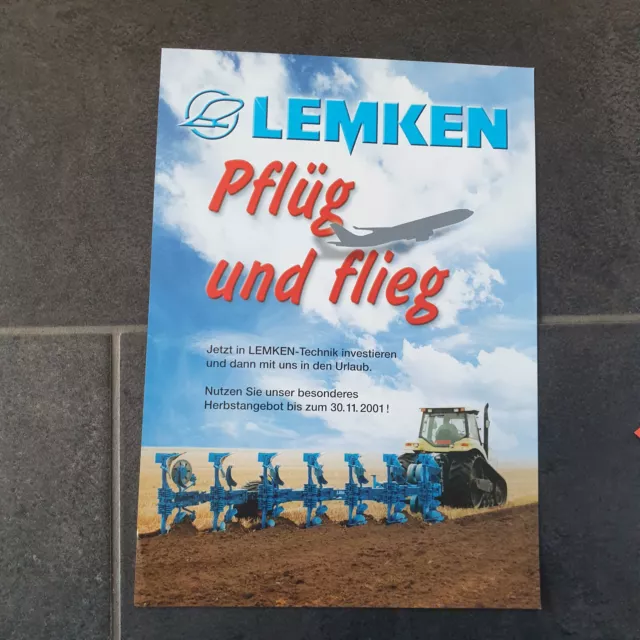 LEMKEN Pflüge 2011 Traktor Schlepper Prospekt m