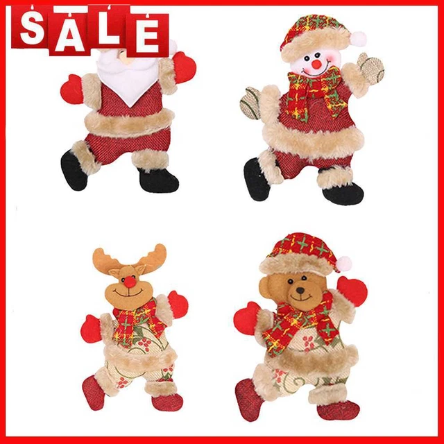 Christmas Ornaments Santa Claus Snowman Elk Tree Pendant Doll Hanging Decoration