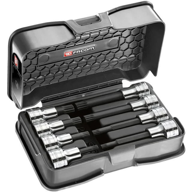 FACO SL.DBOX4 - Coffret Douilles 1/2 6 Pans étriques - 22 Pièces