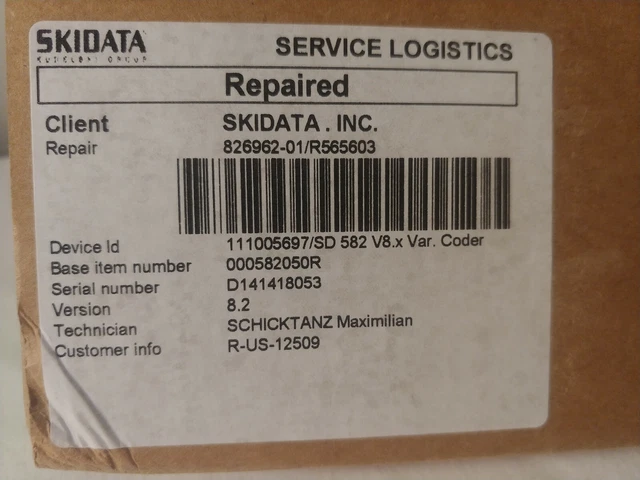 SKIDATA 000582050R / SD 582 V8.x VAR Cod REPLACEMENT PCB NEW