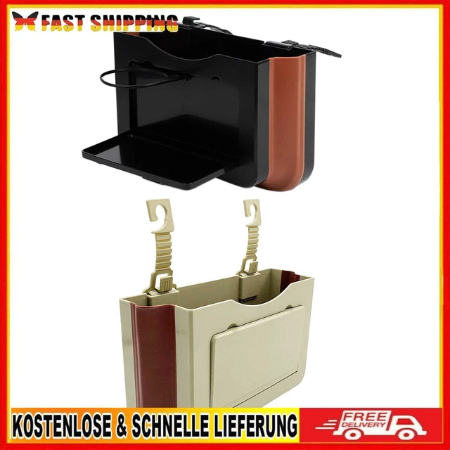Car Trash Can Collapsible & Portable Organizer Trash Bin for Front or Back Seat