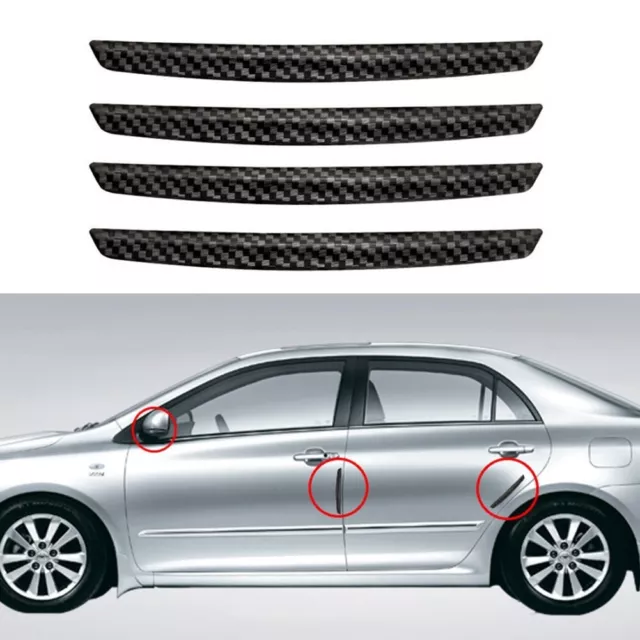 4x Car Door Edge Guard Bumper Anti-Scratch Protector Moulding Strip Accessories