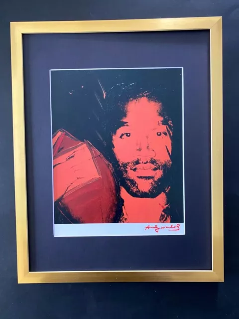Andy Warhol + Rare 1984 Signed Oj Simpson Print Matted To 11X14 + List $549