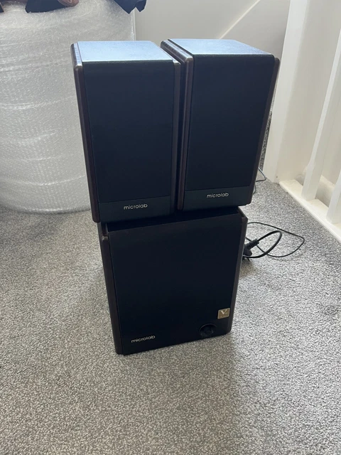 MICROLAB SPEAKERS MODEL FC330 3-Part Barely Used £29.99 - PicClick UK