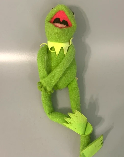 Vintage Kermit the Frog Plush Jim Henson Muppet Doll Fisher Price Toy 1957, 1976