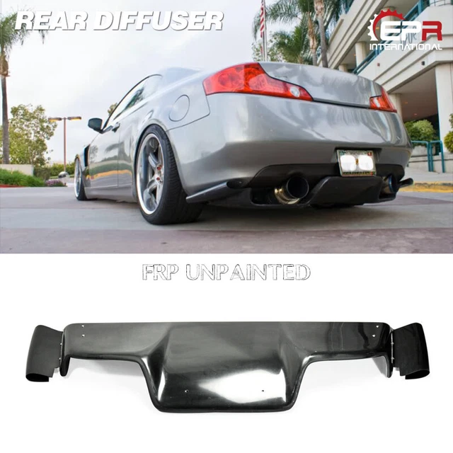 FRP JDM TS Rear Bumper Under Diffuser lip For 03-08 Z33 350z Infiniti ...
