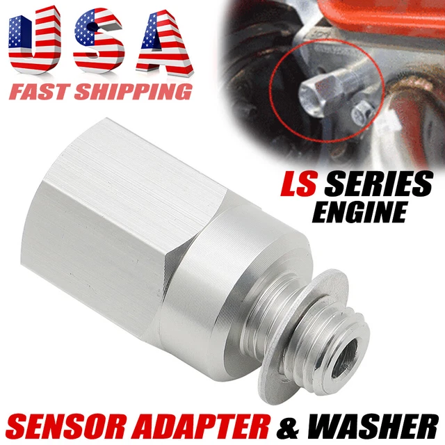 LS SWAP COOLANT Temperature Sensor Adapter M121.5 to M16 3/8" NPT