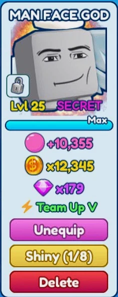 BUBBLE GUM SIMULATOR Infinity-BGSI- Shiny Ace EUR 1,28 - ES