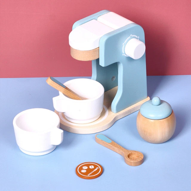 Machine à café en bois pour enfants, 1 ensemble, jouet, Machine à expresso,