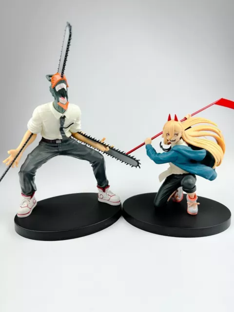 Chainsaw Man Denji & Power Figure Set di 2 Vibration Stars Premio Banpresto...