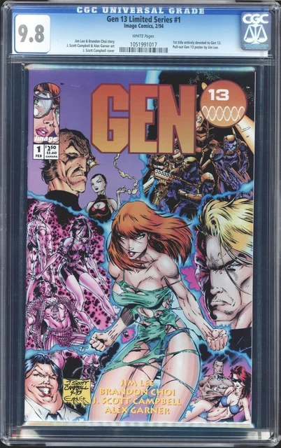 GEN 13 LIMITED SERIES complete set #1-5 Graded