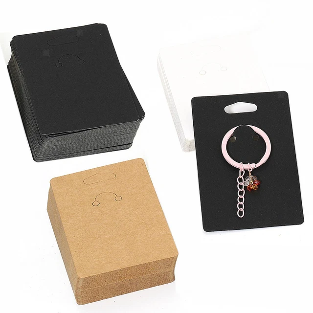 100 piezas llavero tarjetas de visualización con bolsas autosellantes,