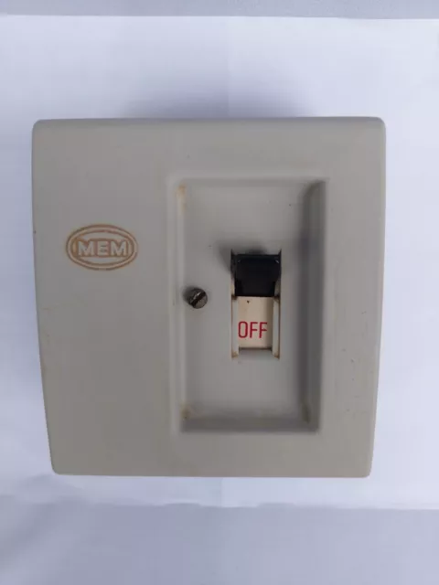 Electrical Main Switch Home MEM Brand Vintage Item Ceramic Fuse Box England Made