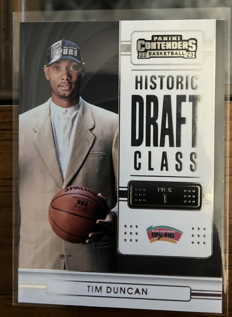 2022-23 Panini Contenders "TIM DUNCAN" #3 Historic Draft Class Spurs
