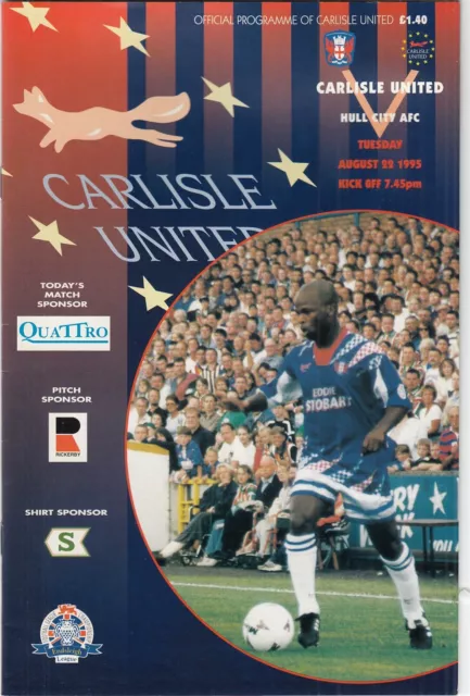 Carlisle United v Hull City 1995/6 (22 Aug) League Cup