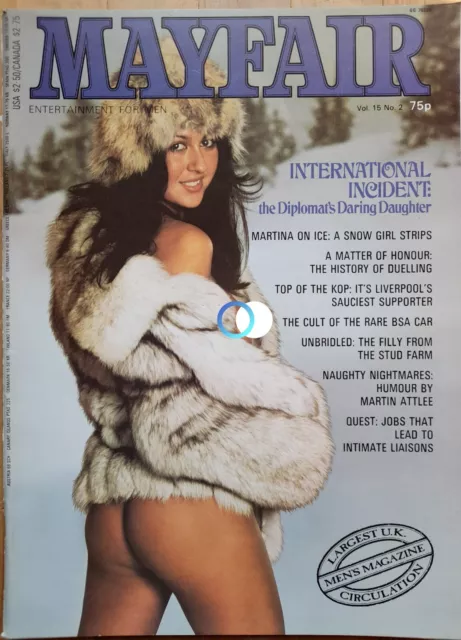 Mayfair Magazine Volume 15 Number 2 Martina Turner  Mens Vintage Adult Glamour