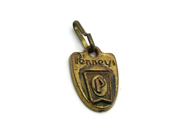 Penneys Charm Vintage Etched Layered Design Gold Tone