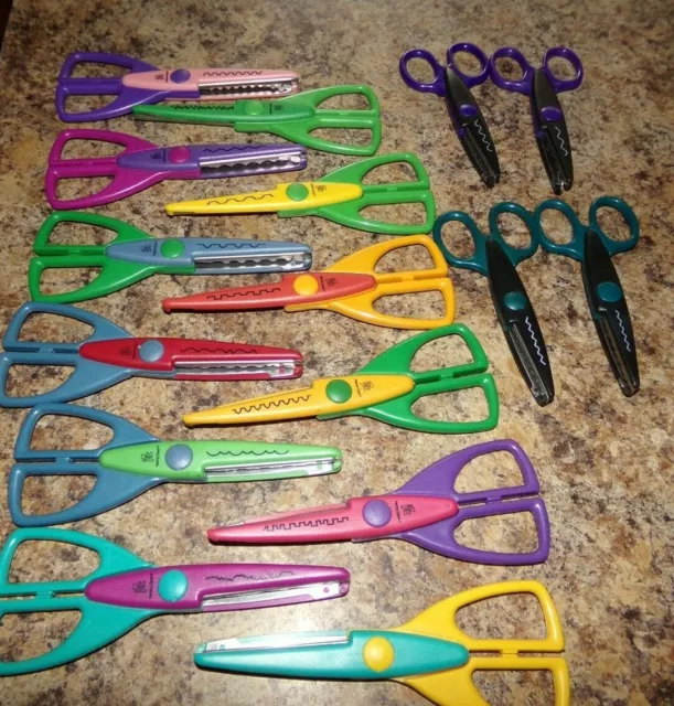 Lot of Provo Craft Scrap-Booking Scissors Crafting Edge Edging Paper Shapers