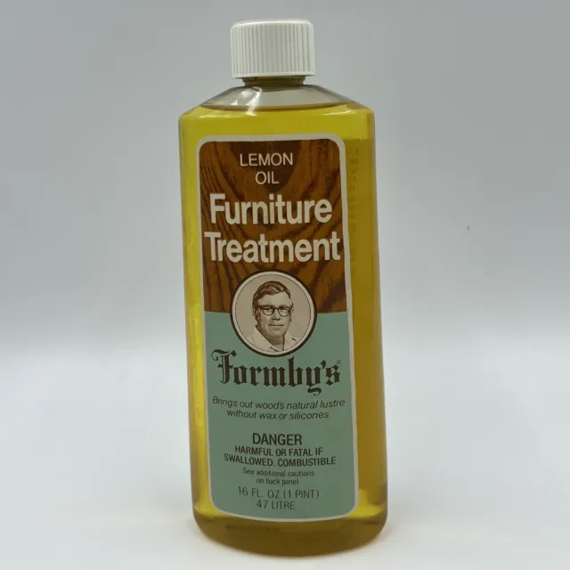 Formbys Penetrating Lemon Oil Furniture Treatment Big 16 oz Full NEW NOS Vintage