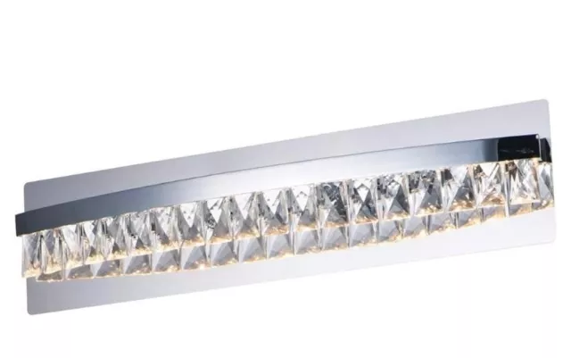 New Maxim 38367BCPC Crystal LED Bathroom Vanity Wall Mount, 1-Light 13 Watts 2