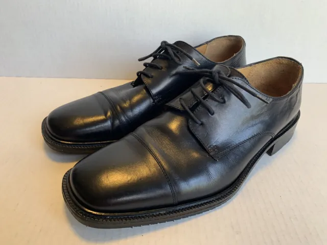 Coach Maddock Italian Leather Black Dress Shoes Derby Oxfords Men’s Size 12 D