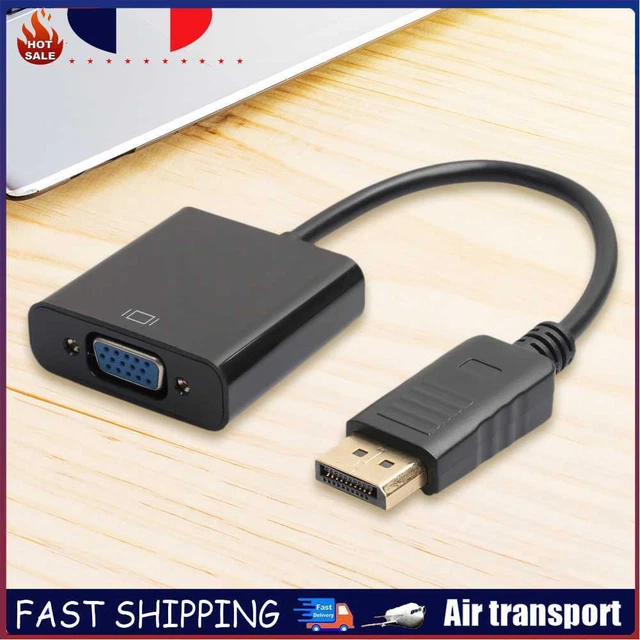 Nouveau 1080p DP Displayport mâle Câble d’adaptateur femelle convertisseur vidéo